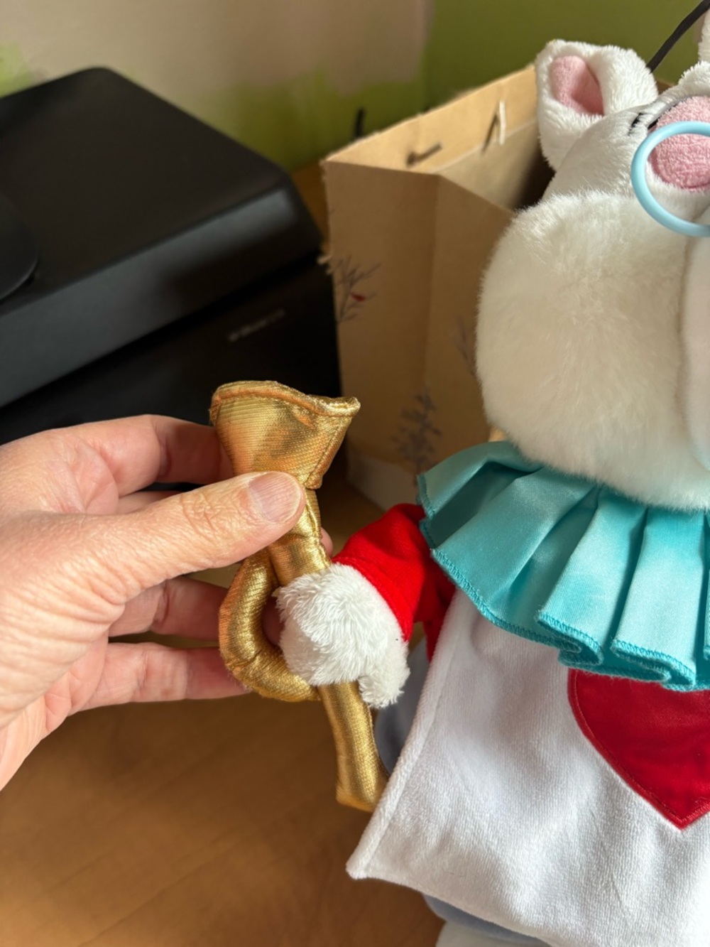 The Disney Store Alice In Wonderland Rabbit Plush White Stuffed Animal Exclusive - Picture 7 of 8